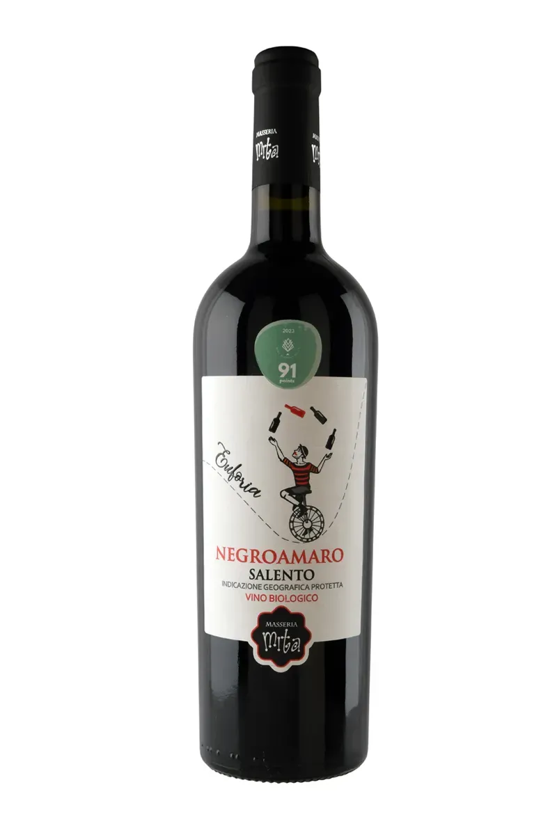 Vino EUFORIA Negroamaro IGP Salento Biologico - Masseria Mita